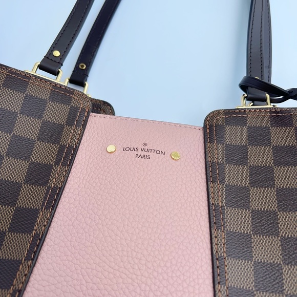 Authentic❤️Louis Vuitton Jersey Tok Zip Tote Crossbody Handbag Damier Leather - Picture 10 of 14